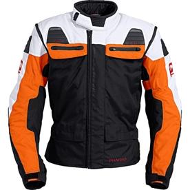 Pharao Atacama weiß / orange - (Motorrad, Umfrage, Helm)