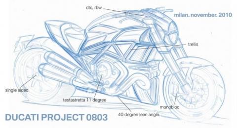 Ducati Projekt 0803 (Quelle s. Link) - (Ducati, 2-Zylinder, 200 PS)