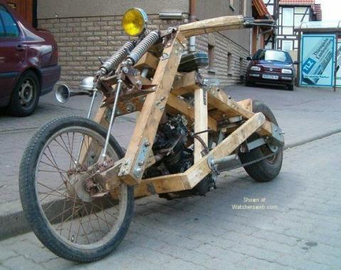 Bilduntertitel eingeben... - (Motorrad, Verkleidung, Holz)