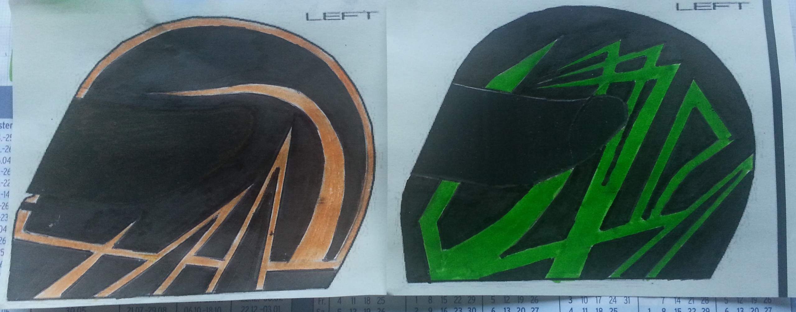 Helm Lackieren, wie findet Ihr diese Designs? (Design)