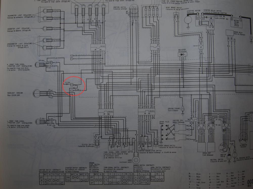 Schaltplan CB 750 C Schaltsymbole Schaltplan CB 750 C Schaltsymbole