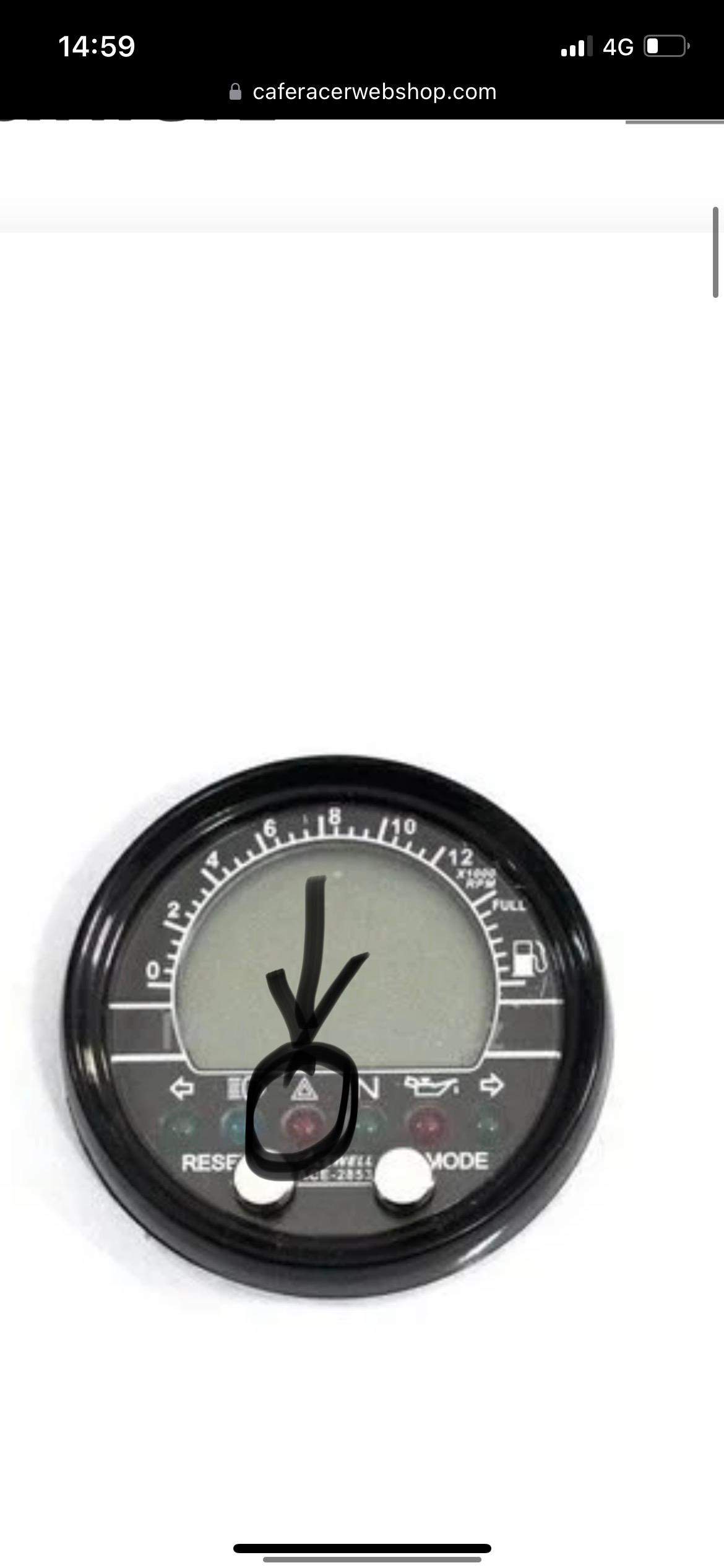 Tacho zeigt das Warnzeichen an, was könnte das bedeuten? (Motorrad)