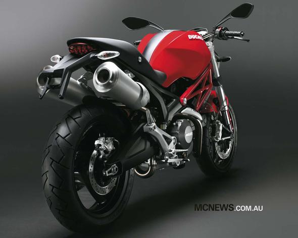 Ducati Monster 696 Heck - (Motorrad, Kennzeichenhalter, Plastik)