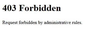 Forbidden - (Forum, Technisches Problem)